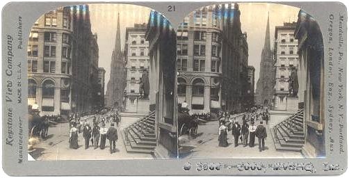 Wall Street Steroview

Assay Office and Sub Treasury

at right, 1900s