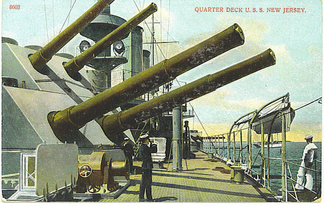 Quarter Deck
USS New Jersey
(Yankton Visible ?)