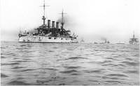 Battleship Connecticut

with Fleet at Port of Callao, Peru

February, 1908