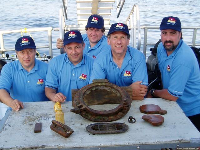 The dive team. (l-r) Vlad, Mark, John, Wes, Kevin