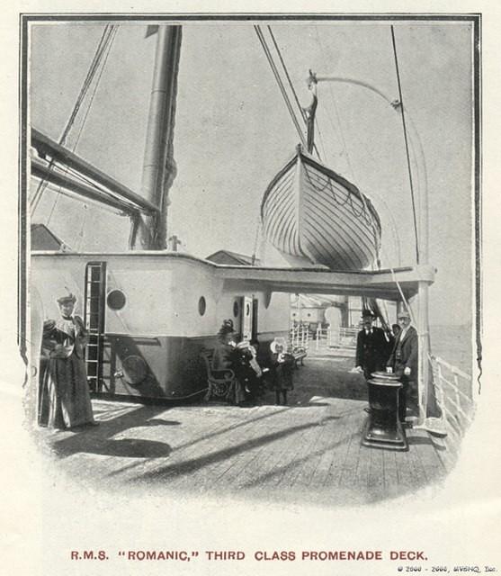 RMS Romanic
Third Class Promenade Deck