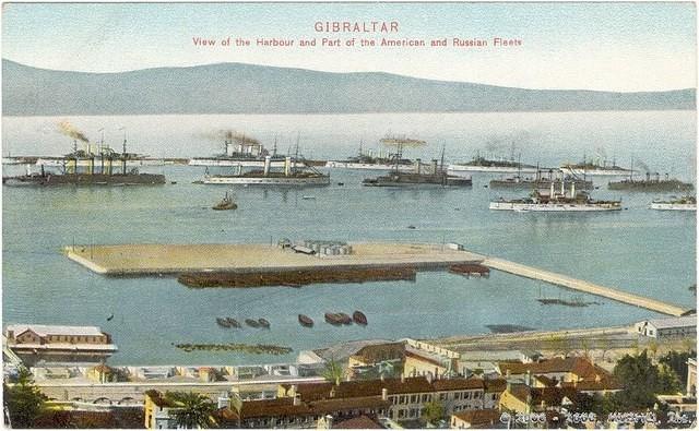 GIBRALTAR

View of the Harbour

and Part of the American

and Russian Fleets (undated)