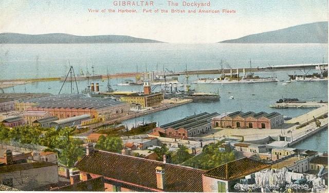 GIBRALTAR - The Dockyard

View of the Harbour

Part of the British and American Fleets