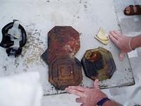 2004 Survey - Phase I

Sea Hunter III - Recovery

Floor Tiles and Plate Shard

from Seamen's/Firemen's Mess