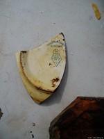 2004 Survey - Phase I

Sea Hunter III - Recovery

Plate Shard (floor tile, right)

from Seamen's/Firemen's Mess