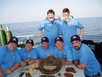 Martin and Grant Bayerle, with the dive team.