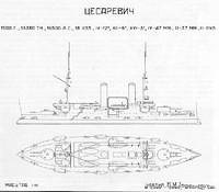 Russian Battleship

Tsessarevitch

Line Drawing