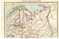 Russia in Europe

Harmsworth Atlas, Map 95

Moscow and north, including the Baltics and Finland

circa 1909 (top half)

